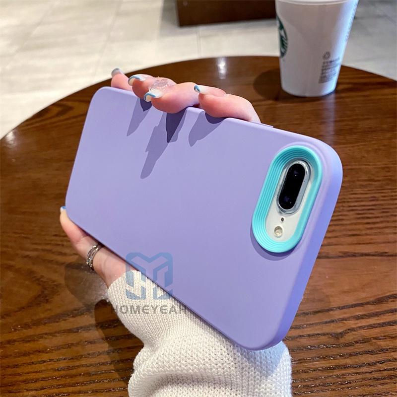 Ốp Điện Thoại Silicone Màu Macaron Chống Sốc ip8 Cho iPhone 6 6s 7 8 Plus X XR XS MAX SE 2020 2022