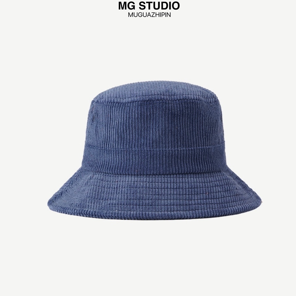 Mũ Tai Bèo MG STUDIO Vải Nhung Kẻ Cơ Bản 10 Màu Tùy Chọn