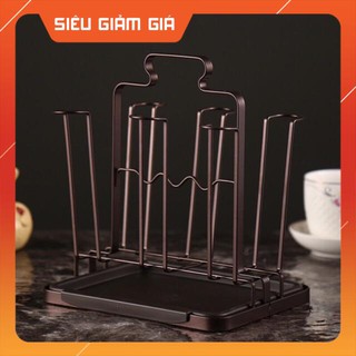 Khay Up Cốc Inox Cao Cấp Sơn Đen Tĩnh Điện