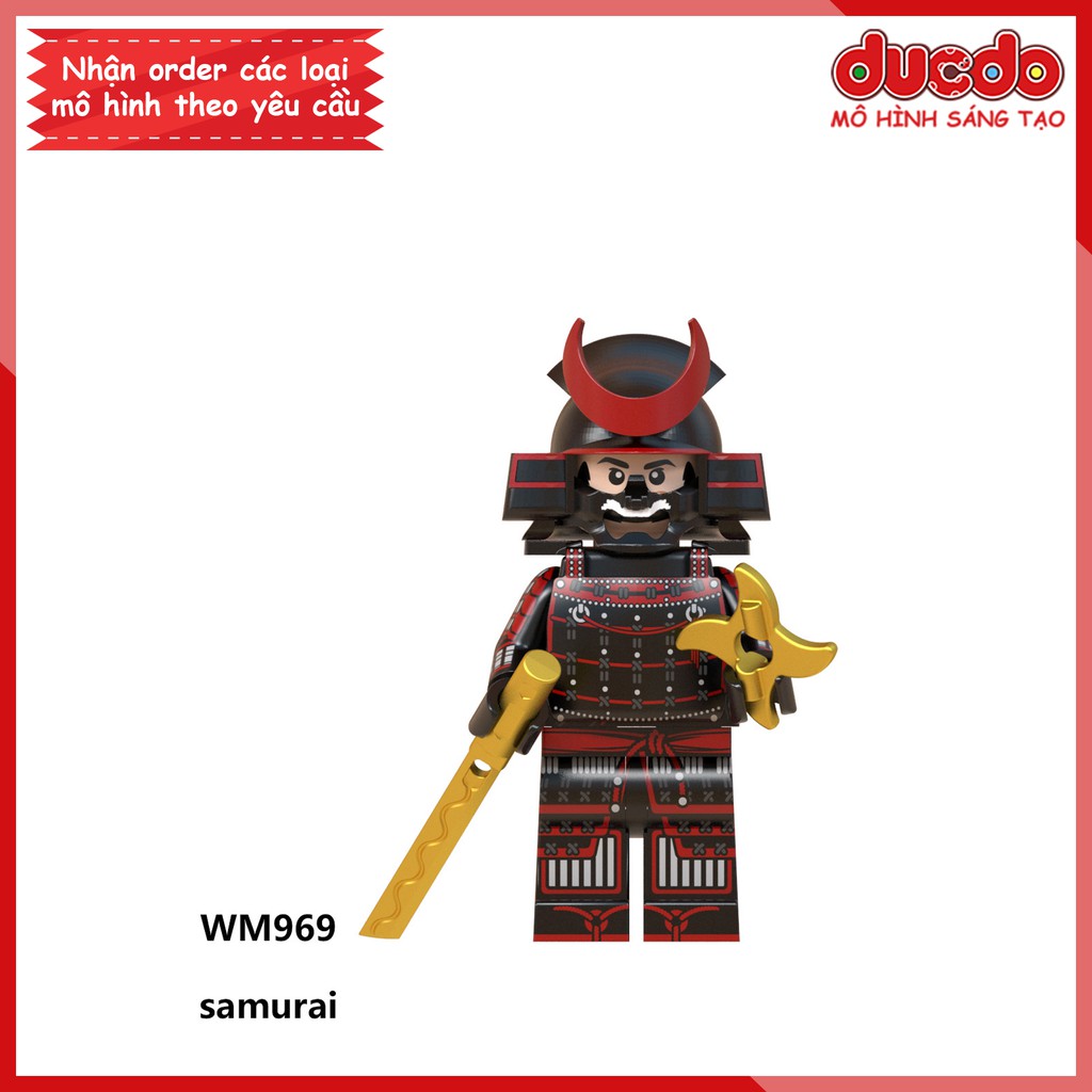 Minifigures các nhân vật Samurai tuyệt đẹp - Đồ chơi Lắp ghép Xếp hình Mini Mô hình WM WM6090