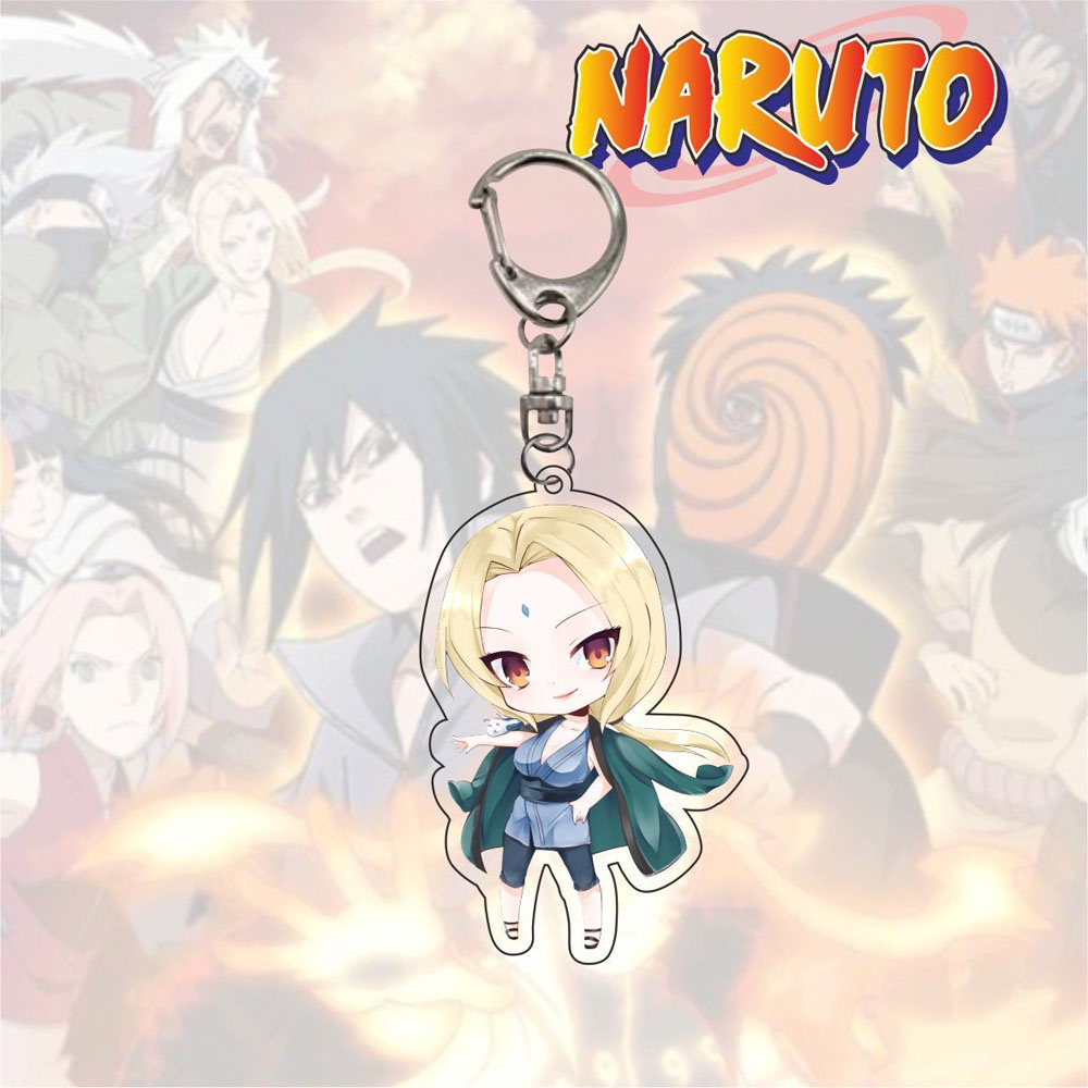 Móc khóa hình nhân vật hoạt hình Naruto phong cách Nhật Bản