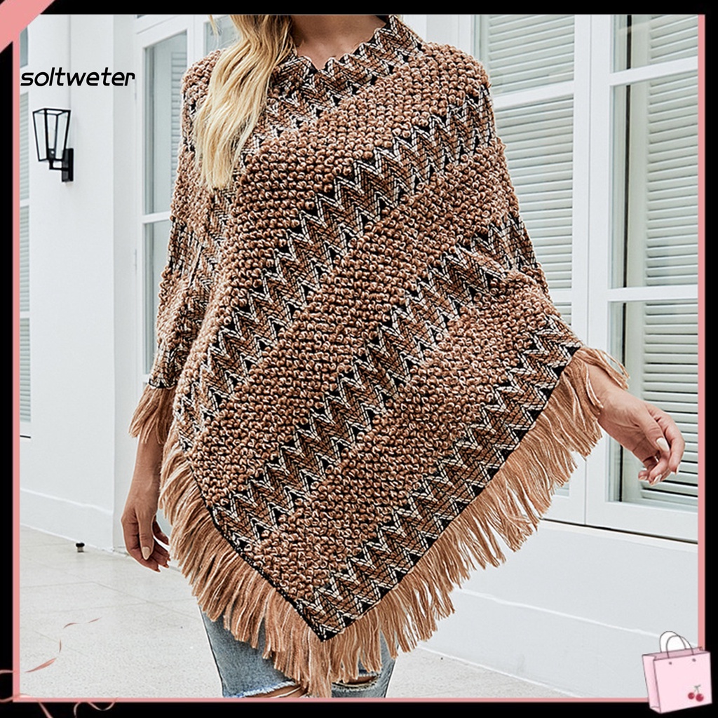 Áo choàng dày dáng rộng phong cách Bohemian thời trang thu đông cho nữ
 | BigBuy360 - bigbuy360.vn