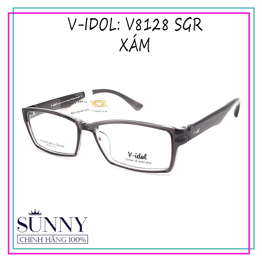 Gọng kính cận V-idol V8128 chính hãng, thiết kế dễ đeo bảo vệ mắt