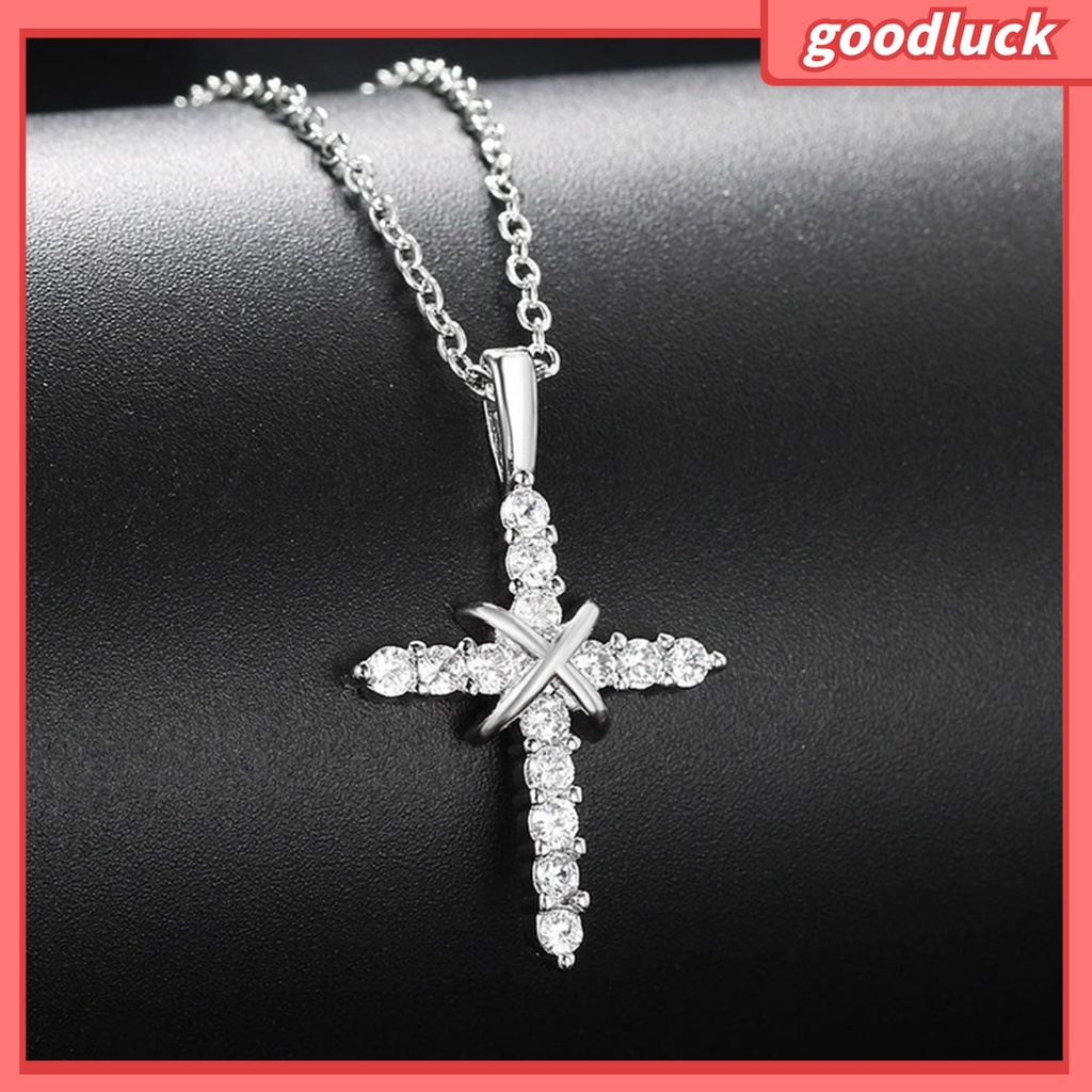 Goodluck| Vòng cổ Mặt Hình Thánh Giá Chất Liệu Hợp Kim Phong Cách Thời Trang