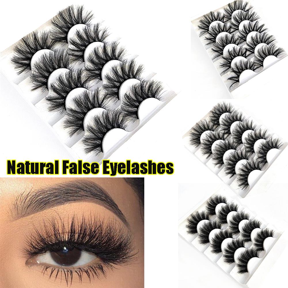 EUCA Set 5 Cặp Lông Mi Giả SKONHED Tái Sử Dụng Tiện Lợi