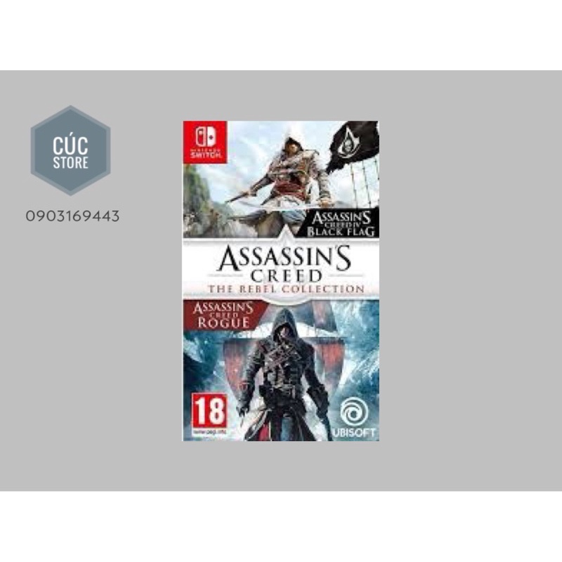 Đĩa chơi game SWITCH: Assassin's Creed: The Rebel Collection