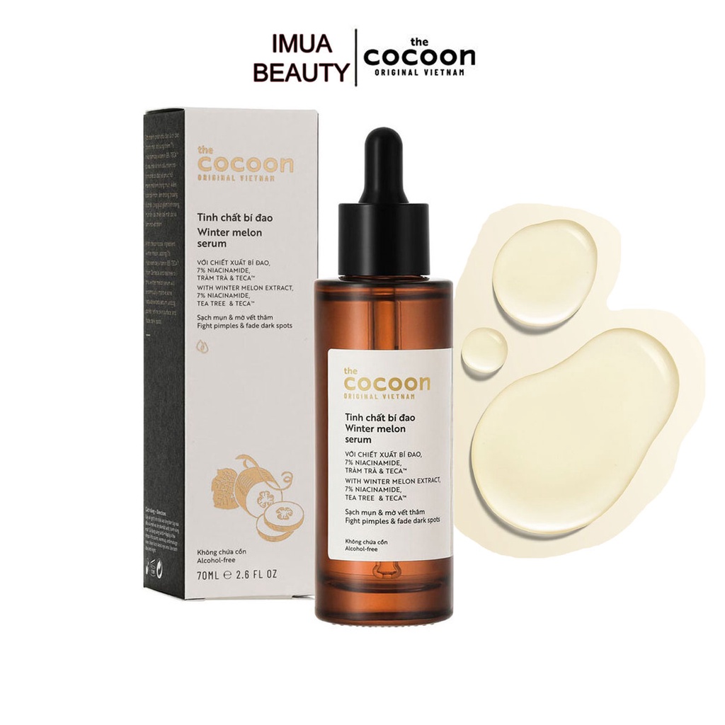 Tinh chất bí đao Cocoon 70ml Serum giảm mụn kiềm dầu bã nhờn