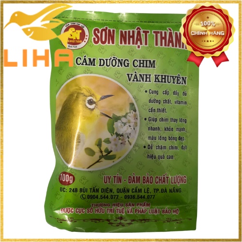 Cám Vành Khuyên Sơn Nhật Thành 100gr - Giúp Chim Dưỡng, Thay Lông