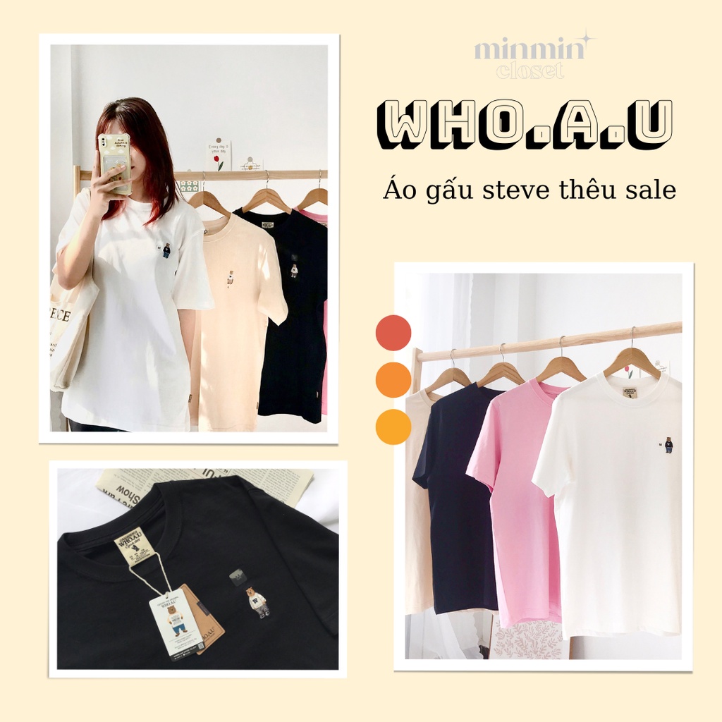 ÁO PHÔNG WHOAU THÊU STEVE CHÍNH HÃNG HÀN QUỐC