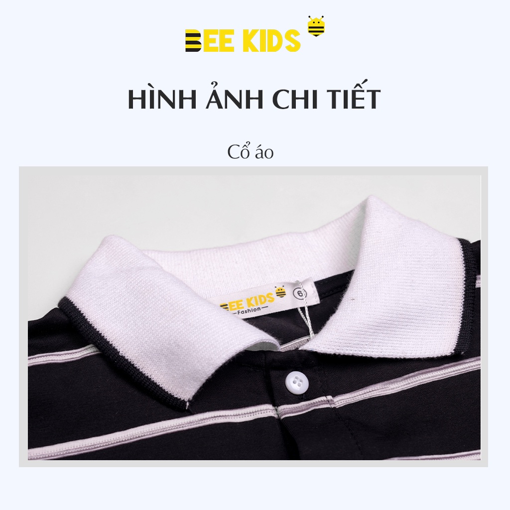 Áo Thun Có Cổ Bé Trai (6-12 Tuổi) Bee Kids Chất Cotton Cao Cấp Thấm Hút Mồ Hôi Hiệu Quả - 8AT01708CX