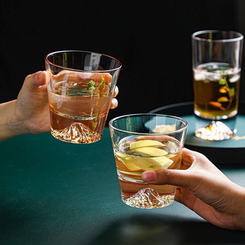 Gf Cốc Thủy Tinh Uống Rượu/Cà Phê/Sữa/Bia/Cà Phê/Trà/Cà Phê/Sữa/Bia/Sữa/Cà Phê Hình Ngọn Núi Fuji