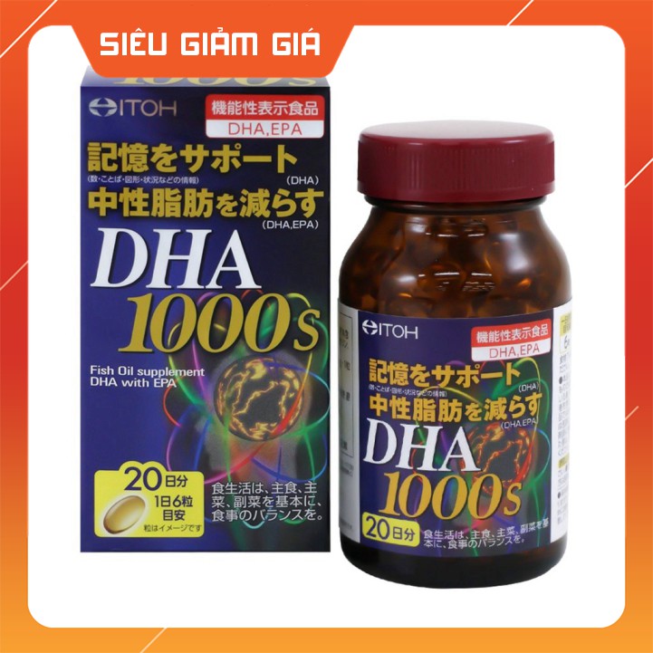 Viên Uống Bổ Não DHA 1000s | Thế Giới Skin Care