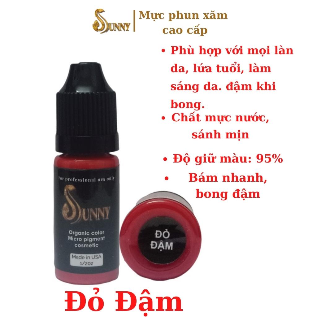 Mực phun xăm môi SUNNY siêu bám màu, mực phun xăm collagen 10ml