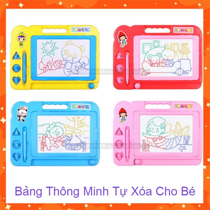 Bảng Tự Xoá Thông Minh Tập Vẽ Tập Viết (Chọn Màu)