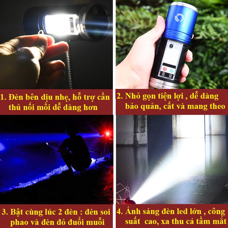 Đèn soi phao câu đài cảm ứng chuyên dùng câu cá ban đêm KK-22