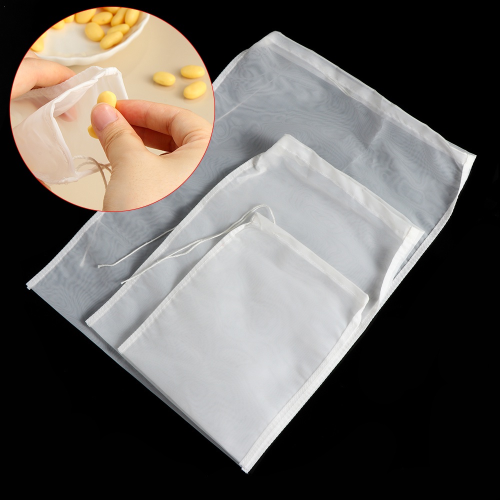 Túi Lọc Trà Sữa Đậu Nành/Cà Phê/ Thực Phẩm Bằng Lưới Nylon Có Thể Tái Sử Dụng