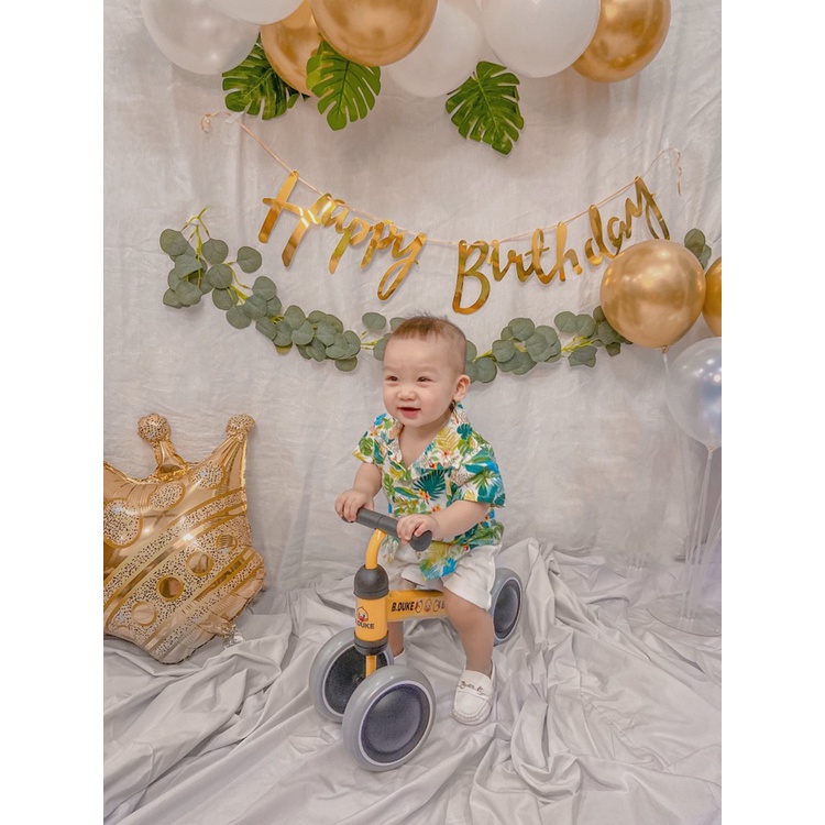 Set trang trí sinh nhật, trang trí thôi nôi phong cách Hàn Quốc nhẹ nhàng