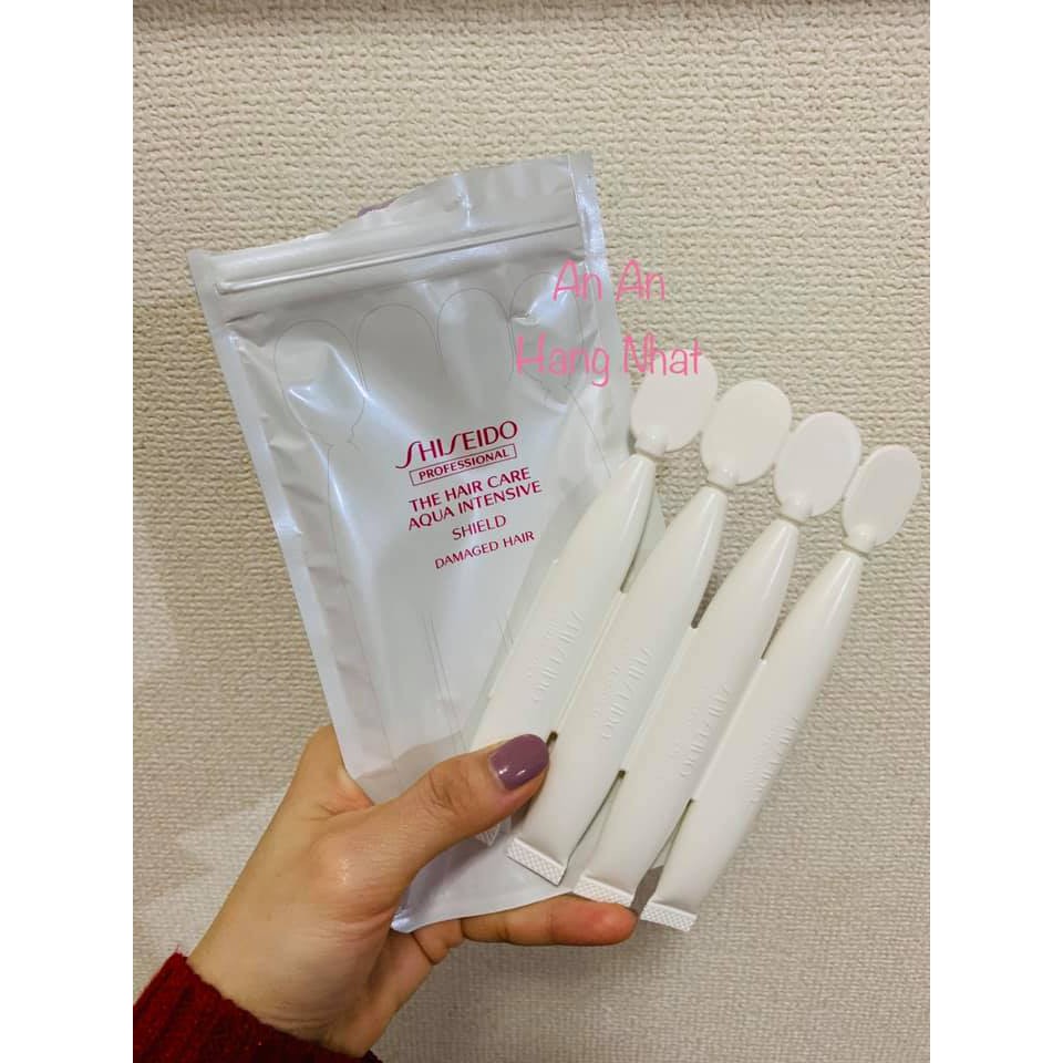 🌿🌿KEM Ủ TÓC CHUYÊN SÂU 4 TUÝP SHISEIDO_AQUA_INTENSIVE NỘI ĐỊA