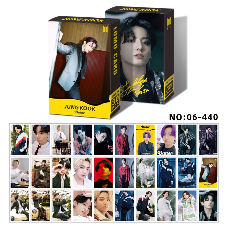 Hộp 30 ảnh Lomo Card JungKook V Jin Jimin Suga Rap Monster J Hope Nhóm Bts
