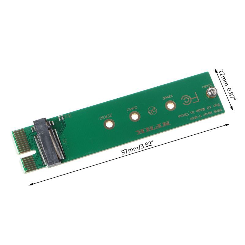 Card Chuyển Đổi Alli Pci-E 3.0 1x Sang Ngff M-Key M.2 Nvme Ahri Ssd Cho Xp941 Sm951 Pm951