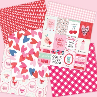 GIẤY SCRAPBOOK - BULLET JOURNAL - LOVE BOX - PINK LOVE