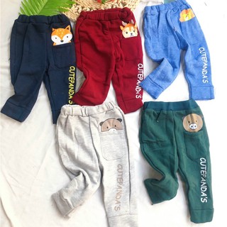 Quần nỉ bông có túi hình thú cho bé 8-18kg kidhome15
