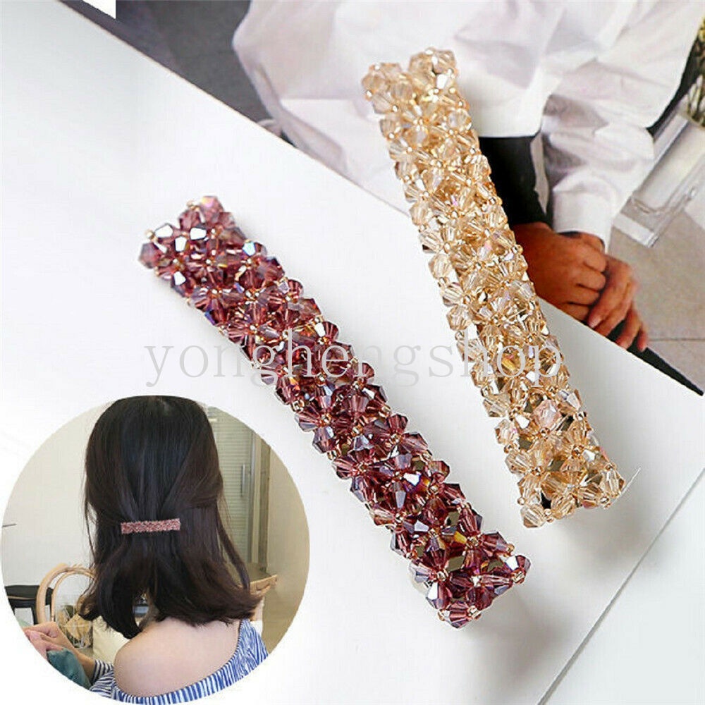 Kẹp Tóc Đính Đá Lấp Lánh Thời Trang Cho Nữ