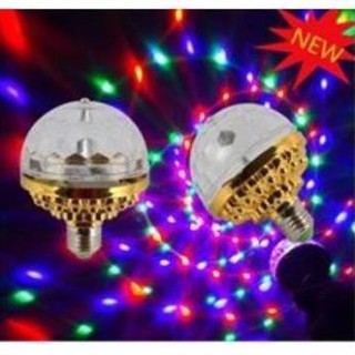 đèn led quay auto 7 màu kèm đui