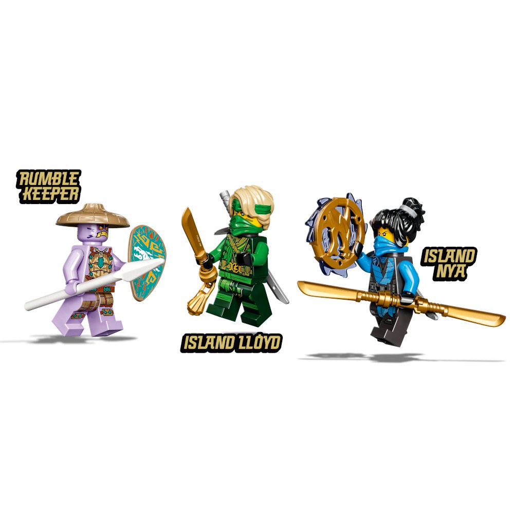 Lắp ráp xếp hình NINJAGO 71745 3081 : Xe địa hình rừng xanh của Lloyd 206 chi tiết