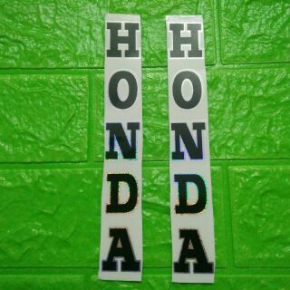 Bộ tem dán phuộc xe honda phản quang màu đen