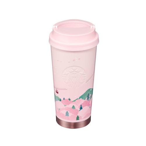 Bình Nước Hình Hoa Anh Đào Starbucks 22 Màu Hồng Dung Tích 473ml
