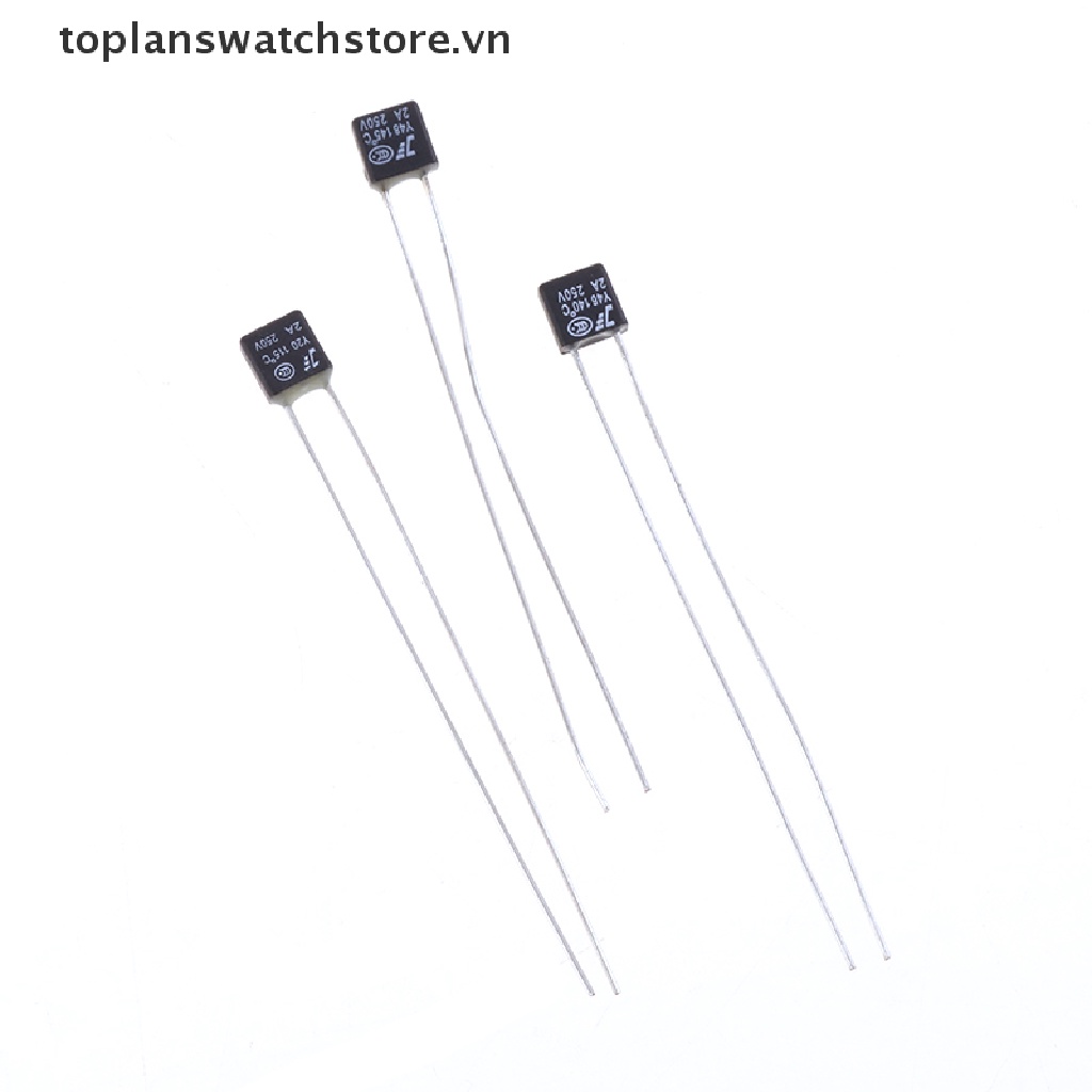 Set 10 Cầu Chì Động Cơ Quạt Tản Nhiệt 2A 250V 115 120 125 130 135 140 145 150 Độ Có Công Tắc