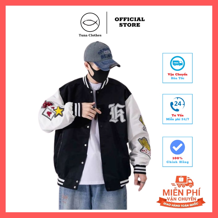 Áo khoác dù chống nắng - Áo khoác bóng chày, Áo bomber kiểu dáng Hàn quốc - Thương hiệu TuNa Clothes