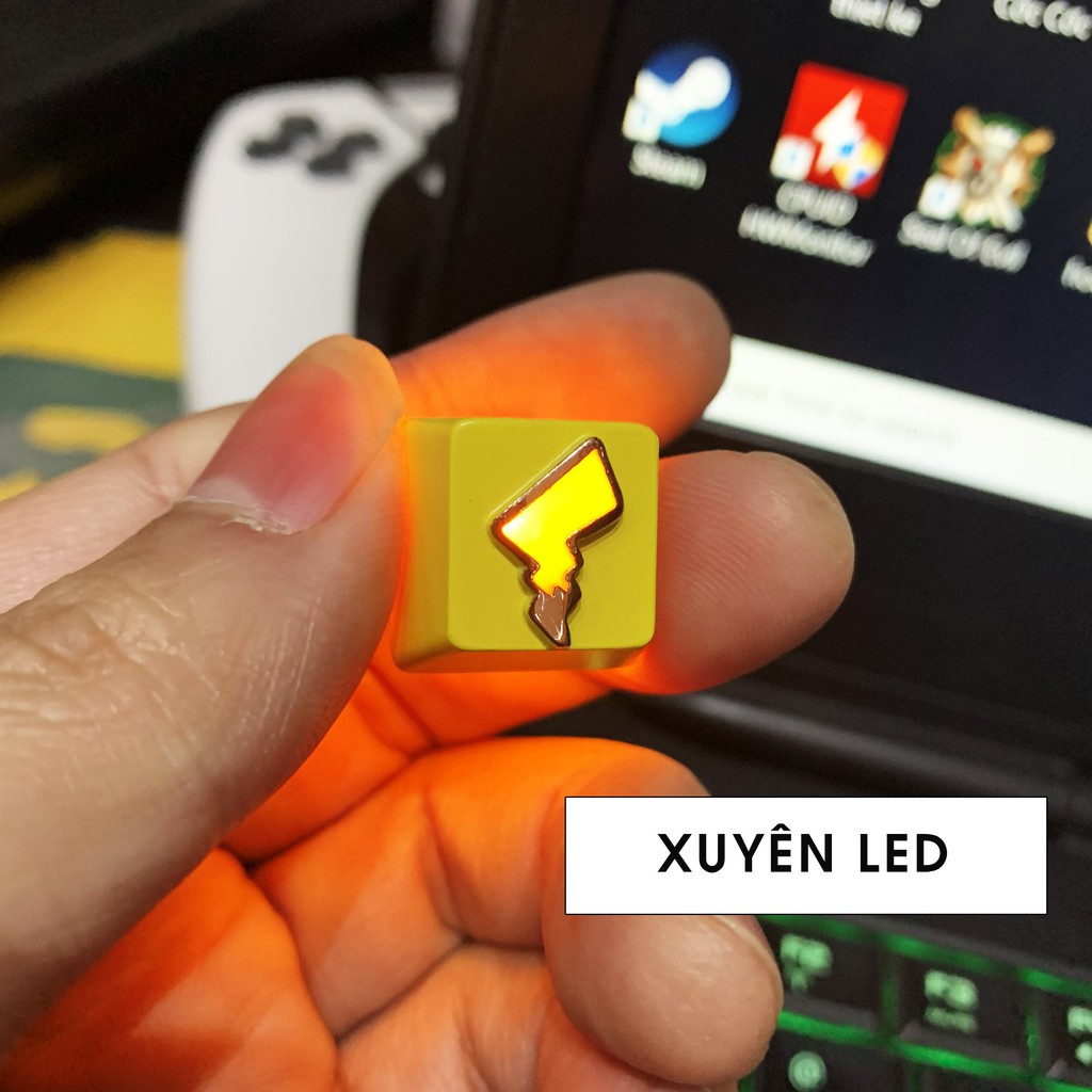 ✈◊✁Keycap Lẻ Cho Bàn Phím Cơ Chất Liệu Kim Loại