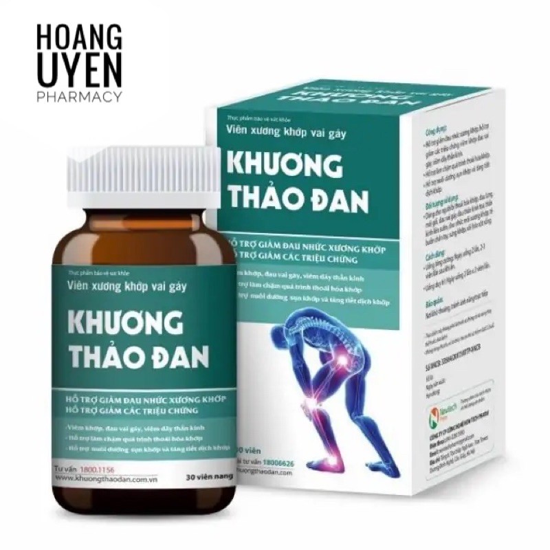 Khương Thảo Đan - Chai 30 viên - Hỗ trợ giảm đau, phục hồi sụn khớp