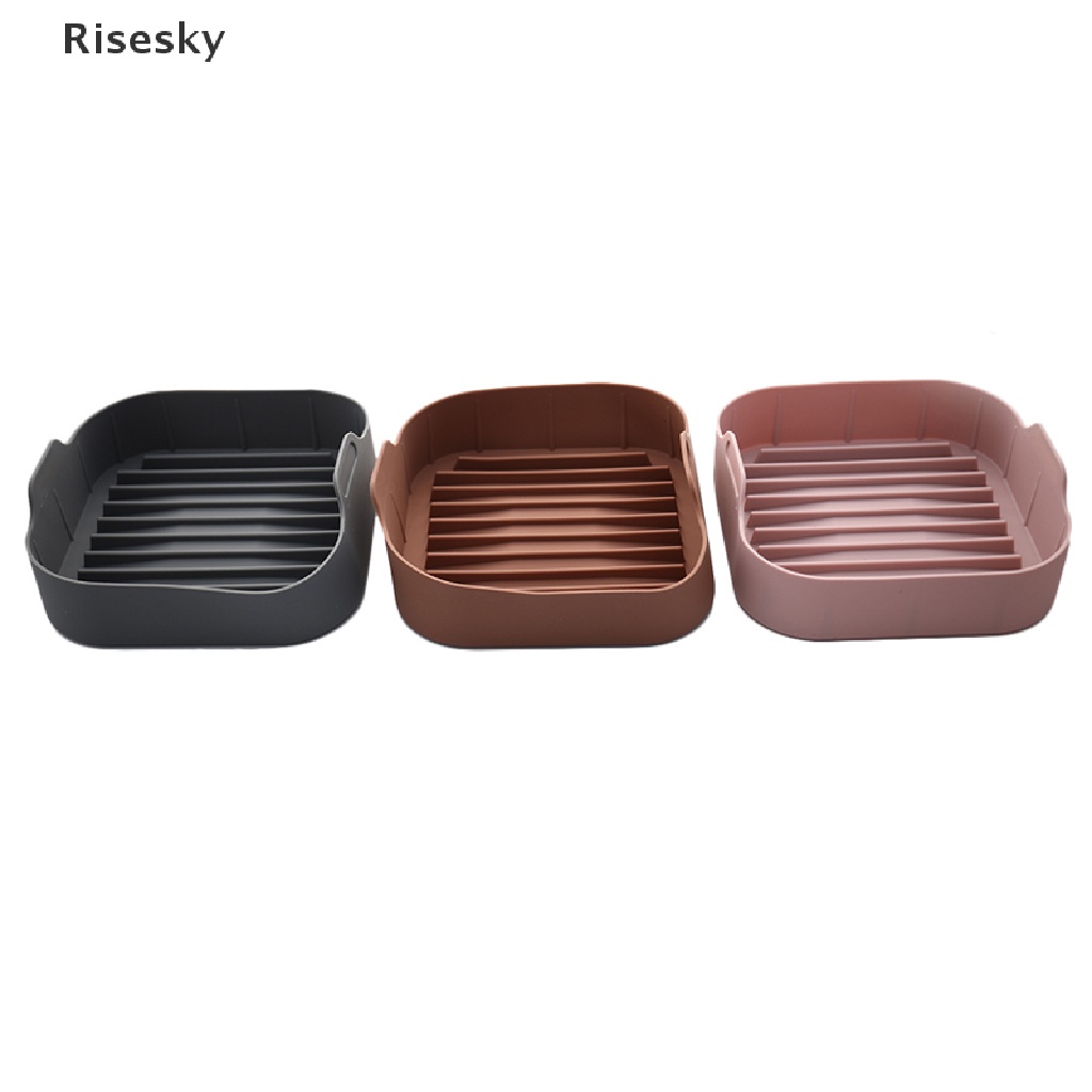Chảo Chiên Không Dầu Hình Vuông Bằng Silicone Mới