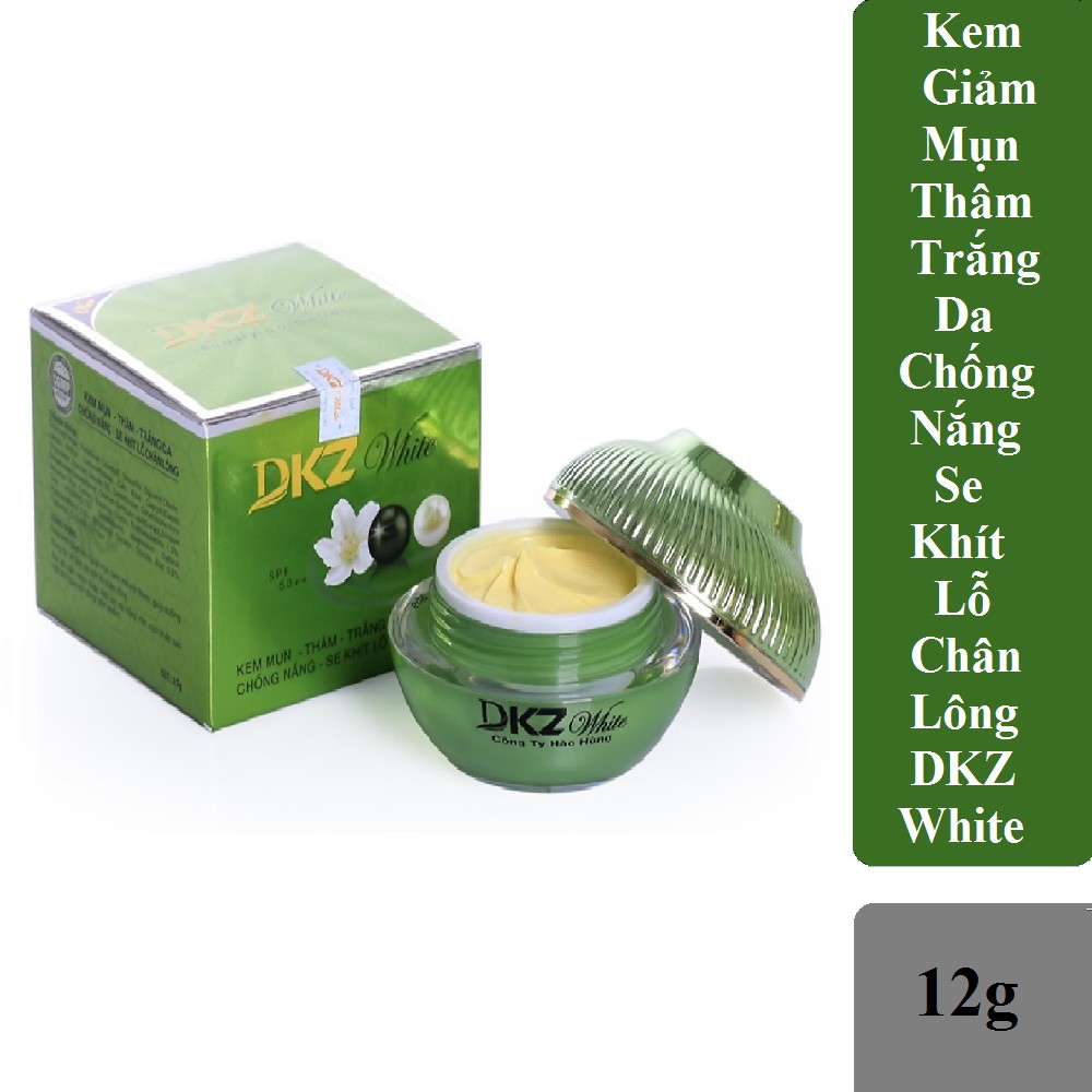 Kem DKZ White Ngừa Mụn - Giảm Thâm - Trắng Da - Chống Nắng & Se Khít Lỗ Chân Lông - Hàng Chính Hãng