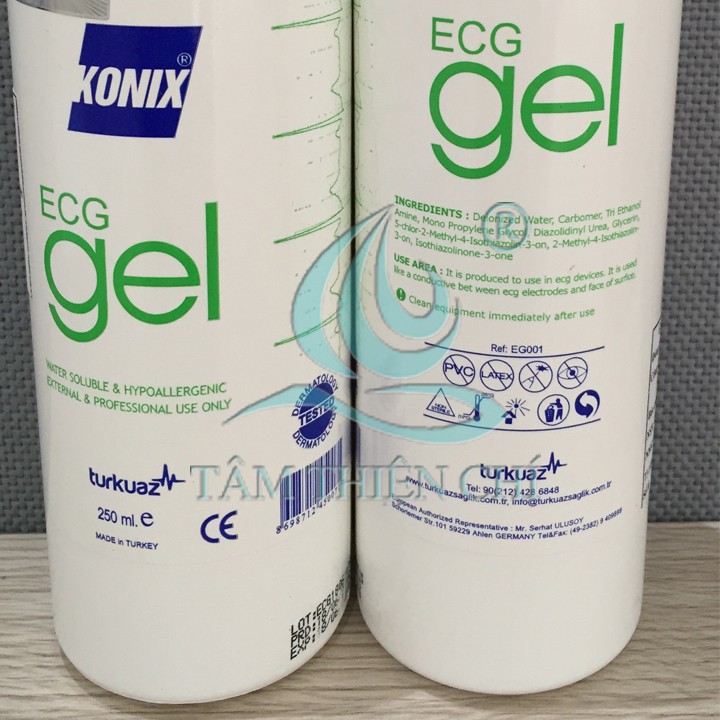 Gel điện tim ECG Konix chai 250ml