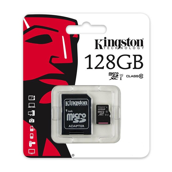 Thẻ nhớ micro SD KingSton Class 10 - 32G/64G/128G -- 80Mb/s - KÈM ADAPTER SD CARD