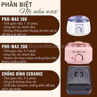 Combo sáp wax NOWAX cao cấp và nồi nấu pro tặng kèm mỡ trăn, que gỗ