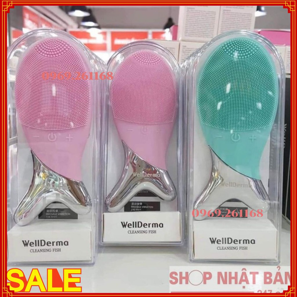 [Chính hãng] Máy Rửa Mặt Con Cá Wellderma Hàn Quốc