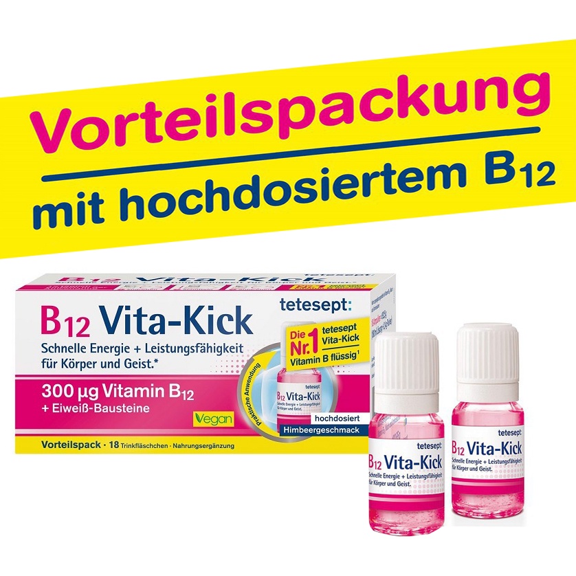 Đồ uống Tetesept B12 Vita Kick hộp 18 ống