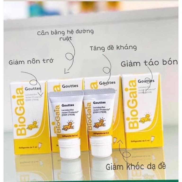 TiniMart-Men Biogaia 5ml Pháp( hộp nhựa)