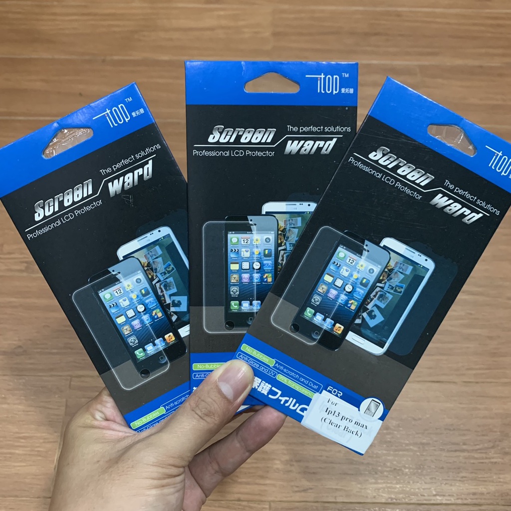 Miếng Dán Mặt Lưng Trong Không Viền Cho iP X -&gt; iP 13Pro Max - Tặng Kèm Bộ Khăn Lau 1-2