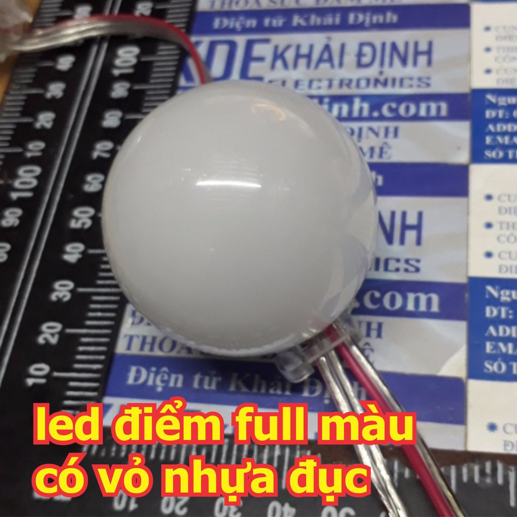 LED điểm ngoài trời 4cm full màu, mặt trong, 24V kde2682