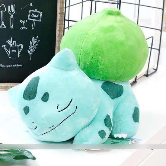 GẤU BÔNG POKEMON BULBASAUR ẾCH KỲ DIỆU NGỦ SAY ĐÁNG YÊU  HÀNG CHÍNH HÃNG MỚI 100% CAO CẤP ĐẸP TỪNG CM