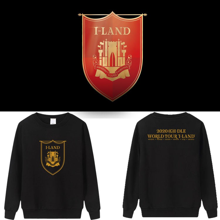[Có lót bông] Áo sweater (G)I-DLE - 2020 WORLD TOUR I-LAND