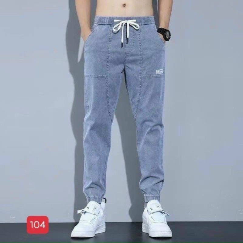 Quần Jean Jogger Nam Lưng Thun Cao Cấp Chất Đẹp Co Giãn Thoải Mái