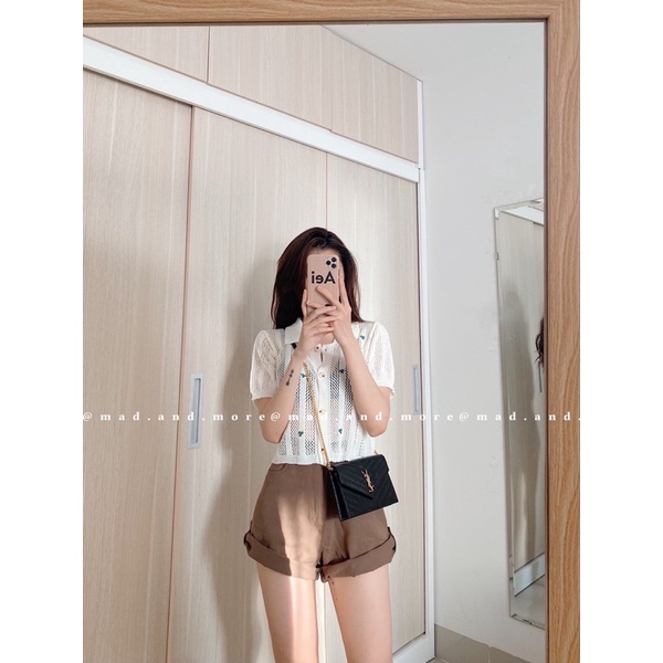 len hoa nhí xanh pastel - milk white