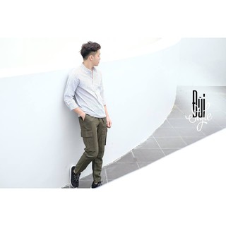 Quần jogger đũi túi hộp (cargo pants)